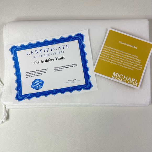 NWT Women’s Michael Kors Quinn Hand Crocheted Tote/Shoulder Bag - Picture 8 of 9